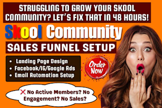 setup skool community, life coaching mighty networks, kajabi podia course sales