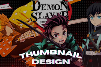 design anime youtube thumbnails