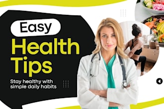 health care postcard design, health care flyer, trifold brochure design, banner