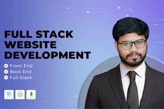 develop custom website using html css, react, python, django as a full stack dev