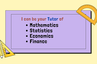 tutor maths, statistics and economics for all grades