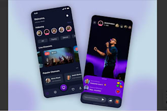 develop hq live streaming app, video streaming app, live streaming website