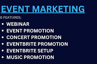 event promotion, ticket sales, eventbrite, website promotion, webinar marketing