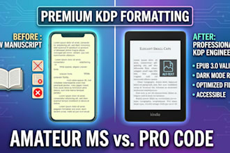 provide premium epub formatting for amazon KDP