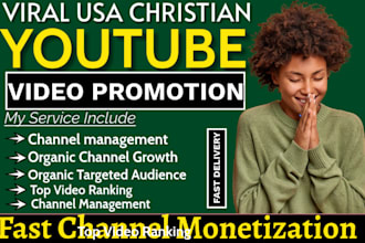 christian youtube video promotion, gospel music video promotion to USA audience