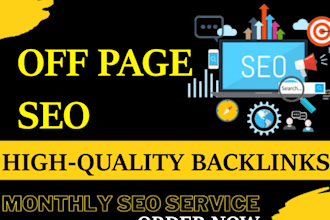 build high authority backlinks for link building and offpage SEO