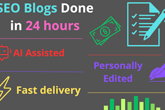 write SEO optimized blog posts with ai and edit them for quality