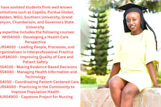 tutor nursing flexpath rn, bsn, pmhnp, msn, dnp in 6 weeks