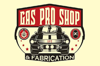 creative inventive classic metal artist logo car shop
