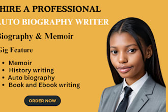 write professional bio memoir autobiography biography writer about us