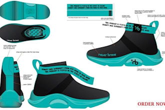 do shoe tech pack, footwear design, flat sketch, sneakers, shoe design, heels