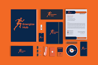 create a visual branding kit and corporate identity
