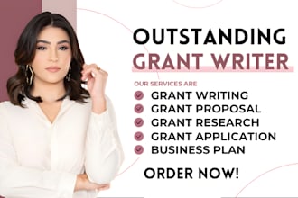 write grant proposal grant application research business plan pitch deck