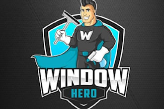 design consulting window washing company logo
