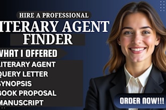 find you a active literary agent synopsis book proposal query letter and pitch