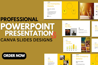 design company profile, business proposal presentation, powepoint formatting