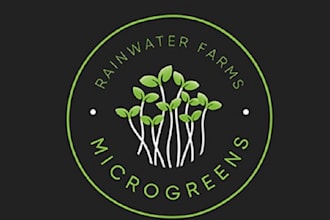 design surprising high resolution microgreen farm logo