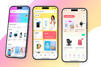 create multi vendor ecommerce marketplace food or grocery delivery app,webapp