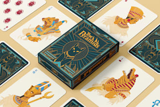 design card game board game affirmation cards card box mockup rule book design