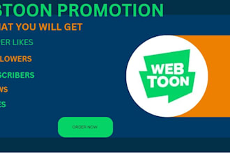 do advance webtoon promotion, and amazon book