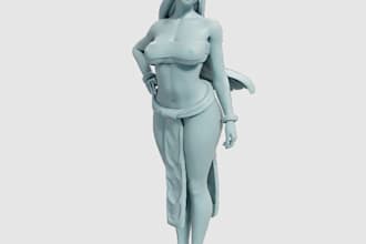 design2d image to 3d, nsfw stylized figure, female stl cartoon toy model,stl