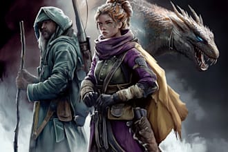 create realistic character and creature concept art
