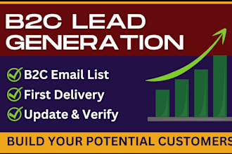 build niche targeted email list ,d2c, b2b bulk email list for any industry