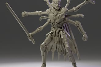 3d action figure,dnd miniature,dunny figure3d statue figurine,paint and 3d print