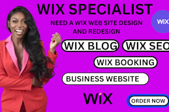 build and redesign wix website landing page wix studio web for booking website