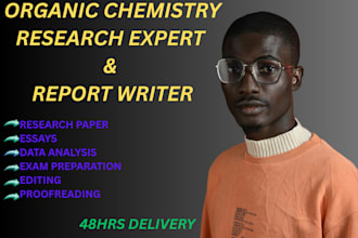 research and write organic chemistry reports for gr 4 to 12