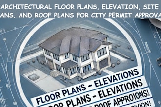 structural plan, architectural plan, floor plan, elevation as licensed architect
