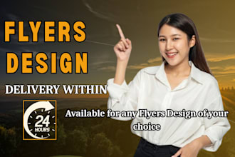 design a party, business, event, church flyers, brochure design within 24hrs