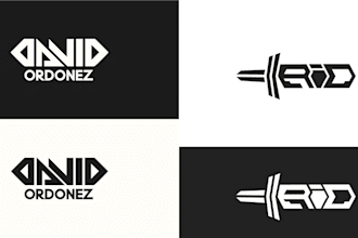 do letter typography wordmark logo design 24 hours