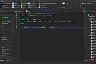 be roblox game developer, scripter, lua,gui, game ai, maps, ugc model, weapon