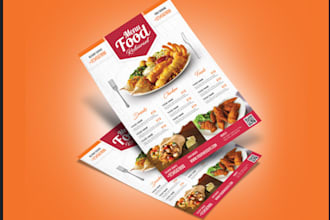 design 3d digital and animate food menu for ads or promo video