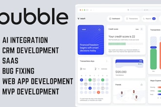 build a no code bubble io web app saas mvp marketplace or ai integration