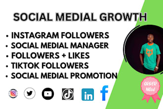 grow tiktok, instagram, facebook, organic tiktok followers, promotion