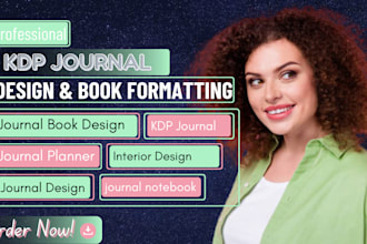 design journal digital journal notebook etsy journal planner kdp journal design