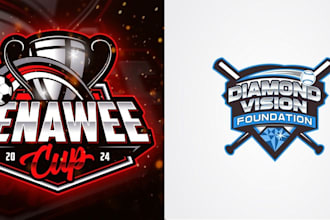 design a unique sports team event tournament or esports logo