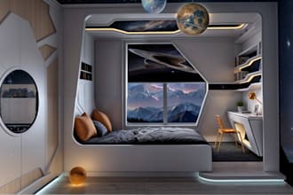 astronomical bedroom design for you,kid room design