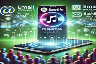 create and run organic advertising to promote your spotify music podcast album