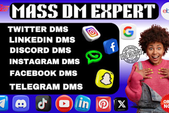 send telegram mass, dm facebook mass dm, discord mass dm, instagram mass dm
