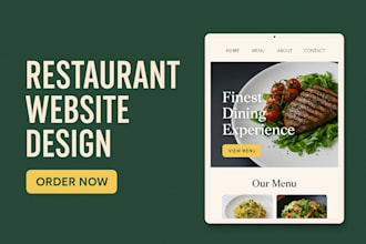 design restaurant website food website online food ordering