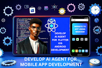 develop flutterflow ai agent mobile mvp app development IOS android native app