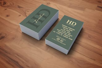 design a professional and modern business card