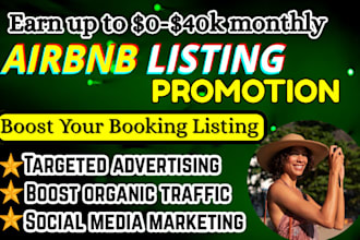 do airbnb promotion, airbnb marketing, property listing, hotel booking website