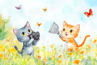 draw cute cartoon or animal illustration