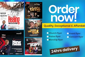 design a professional church flyer, church event flyer, church event