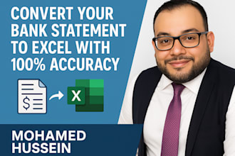 convert your bank statements to excel accurately and efficiently