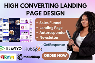 create high converting landing page and sales page